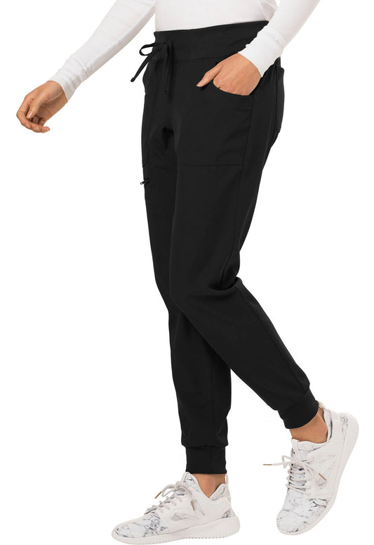 HeartSoul Break on Through HS030 Drawstring Jogger Black Model Image Right Side | Heartsoul