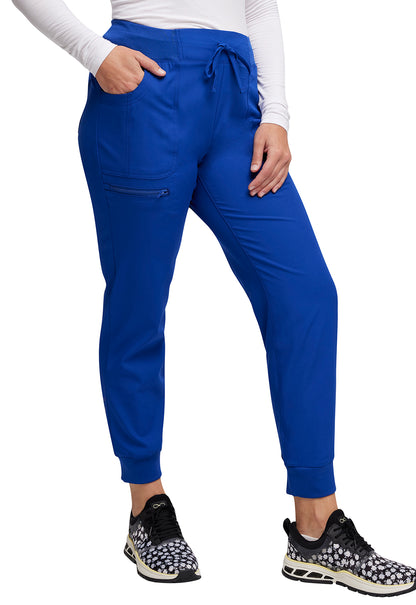 HeartSoul Break on Through HS030 Drawstring Jogger Galaxy Blue Model Image Left Side | Heartsoul