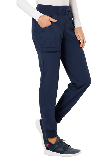 HeartSoul Break on Through HS030 Drawstring Jogger Navy Model Image Left Side | Heartsoul