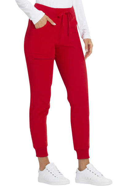 HeartSoul Break on Through HS030 Drawstring Jogger Red Model Image Left Side | Heartsoul