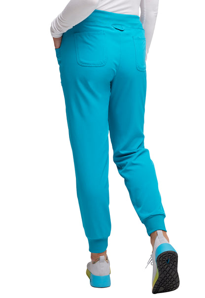 HeartSoul Break on Through HS030 Drawstring Jogger Teal Blue Model Image Back | Heartsoul