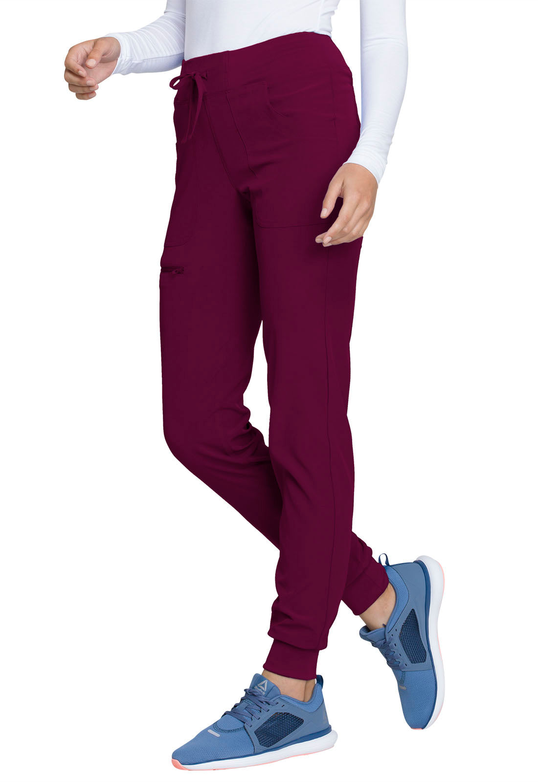 HeartSoul Break on Through HS030 Drawstring Jogger Wine Model Image Right Side | Heartsoul