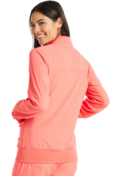 HeartSoul Break on Through HS347 Zip Front Jacket Go Guava Model Image Back | Heartsoul