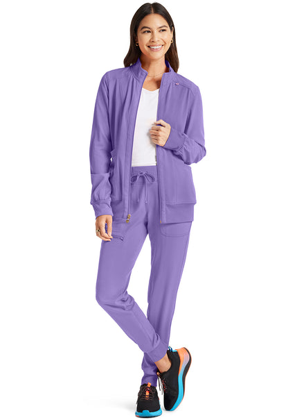 Break on Through HS347 Zip Front Jacket Lavender Sparkle