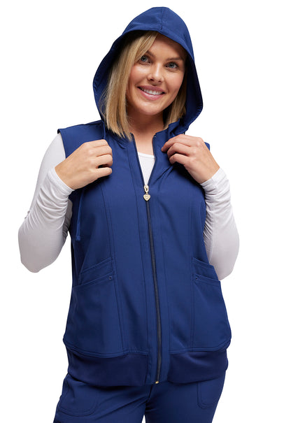 HeartSoul Break on Through HS500 Zip Front Vest Navy