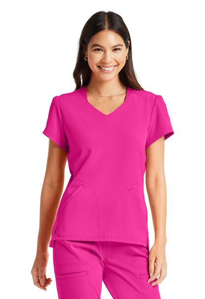Break on Through HS647 V-Neck Top Flamingo