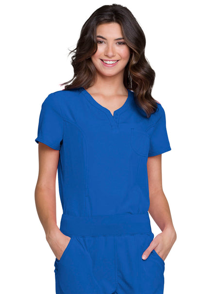 HeartSoul Break on Through HS710 Tuckable V-Neck Top Royal