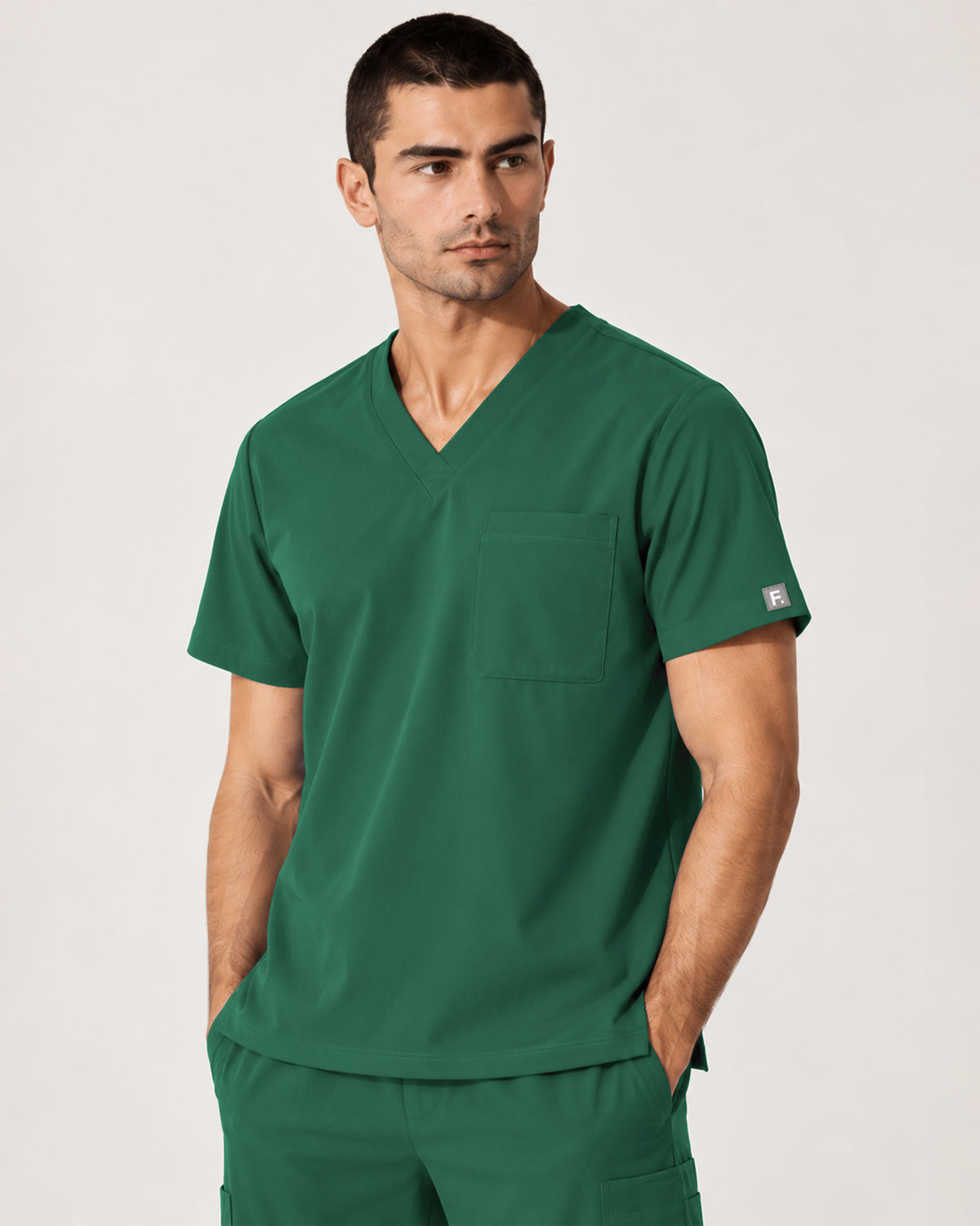 Foundry Men's 1505 Cobalt Men'S 1 Pocket V-Neck Top Hunter