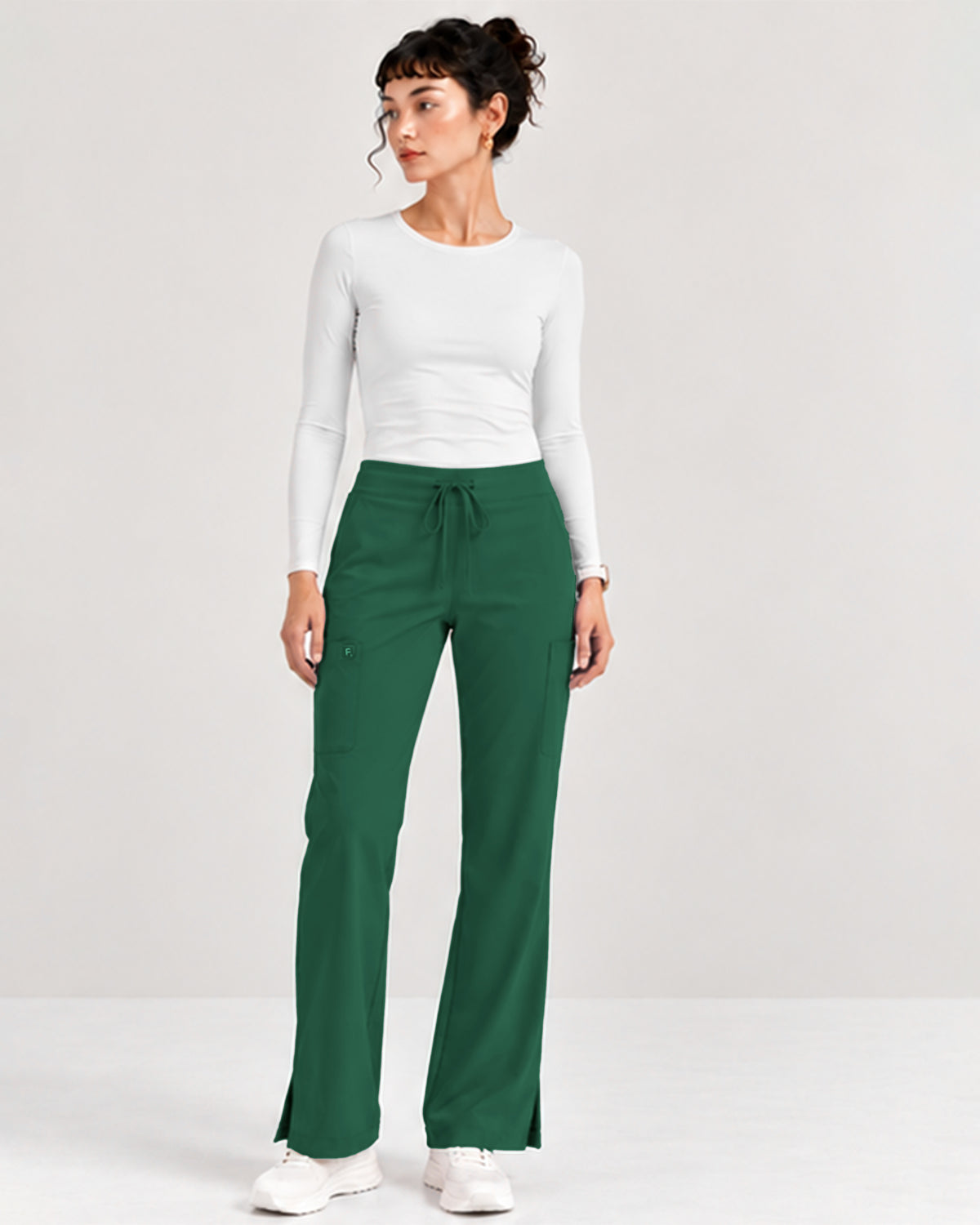 Foundry Women's 2005 Jasmine 5 Pocket Mini Flare Cargo Pant Hunter