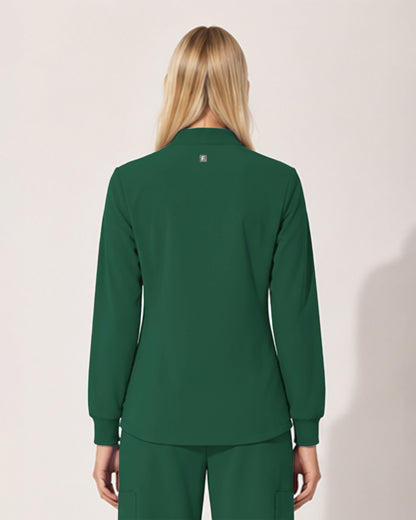 Foundry Women's 6005 Ellis 2 Pocket Scrub Jacket Hunter