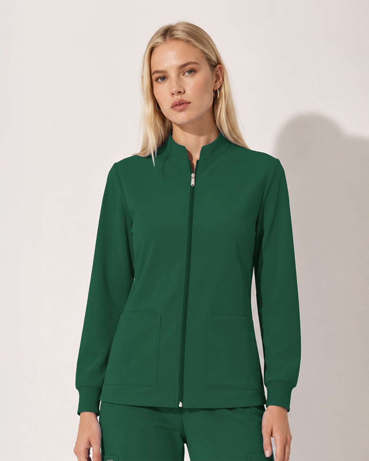 Foundry Women's 6005 Ellis 2 Pocket Scrub Jacket Hunter