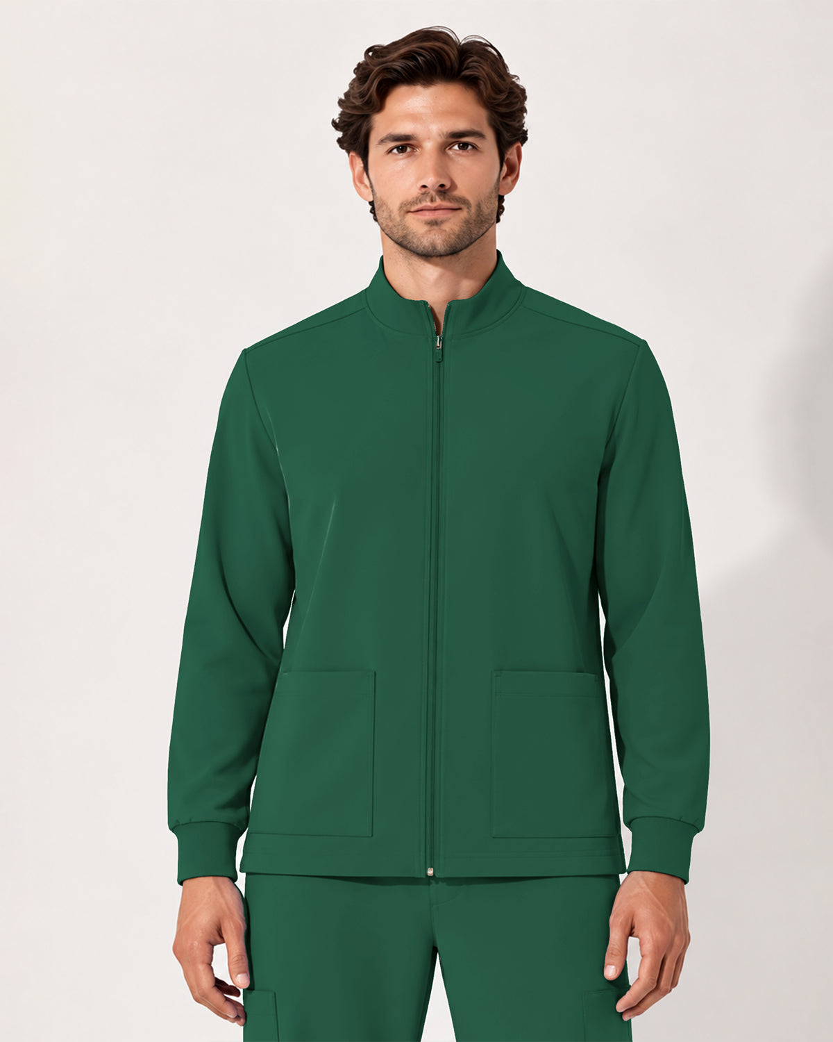 Foundry Men's 6505 Slate Men'S 2 Pocket Scrub Jacket Hunter