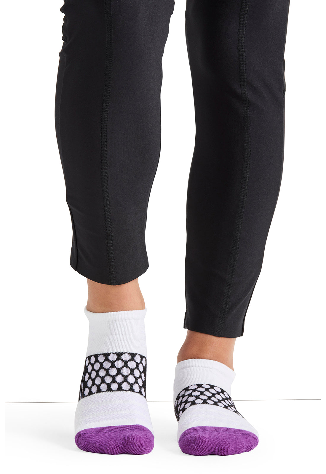 Legwear HUSTLE Athletic Ankle Socks Purple/Black/White