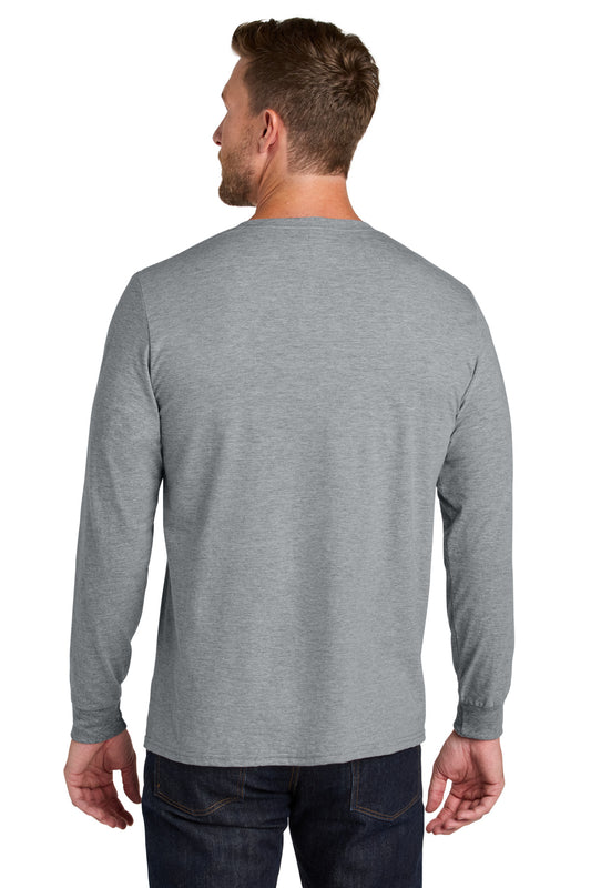 Jerzees Ultimate Unisex Ring Spun Long Sleeve T-Shirt IC46L Athletic Heather