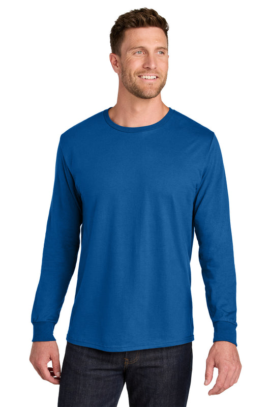 Jerzees Ultimate Unisex Ring Spun Long Sleeve T-Shirt IC46L Royal
