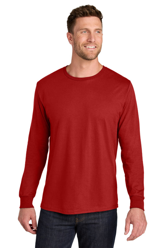 Jerzees Ultimate Unisex Ring Spun Long Sleeve T-Shirt IC46L True Red