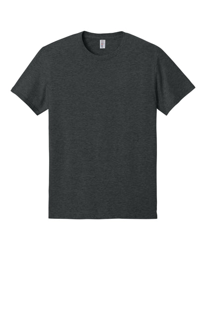 Jerzees Ultimate Unisex Ring Spun T-Shirt IC46M Black Ink Heather