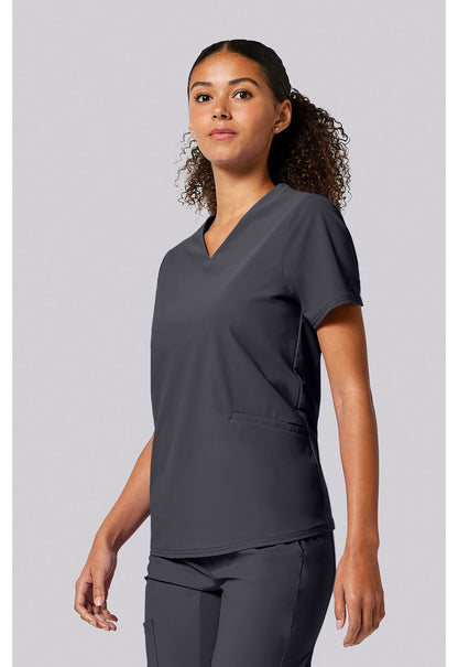 Pursuit IN00011 Women's Built in Sport Bra Scrub Top image 3