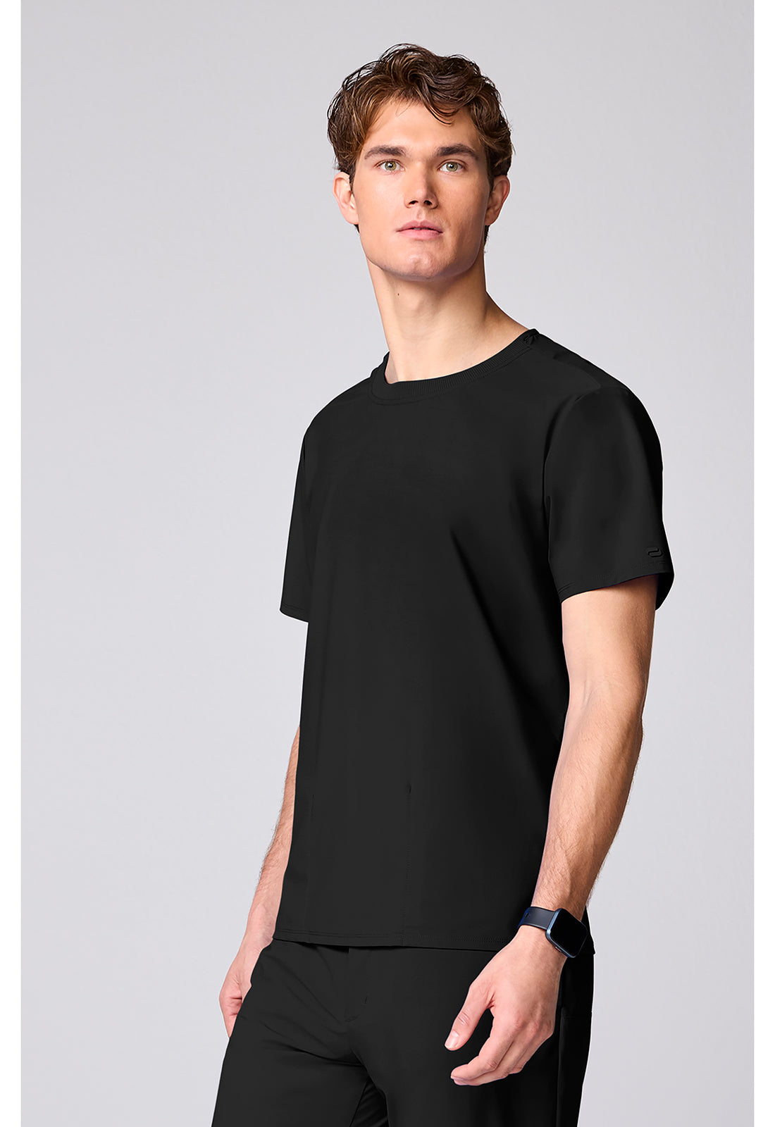 Pursuit IN00020 Men's Crew Neck Scrub Top Black