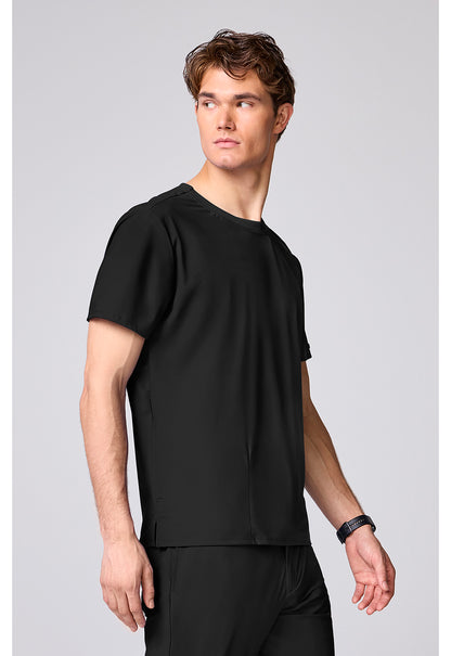 Pursuit IN00020 Men's Crew Neck Scrub Top Black