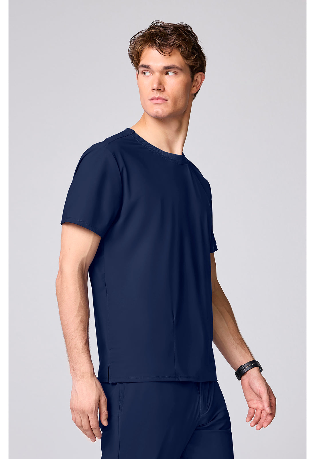 Pursuit IN00020 Men's Crew Neck Scrub Top Navy