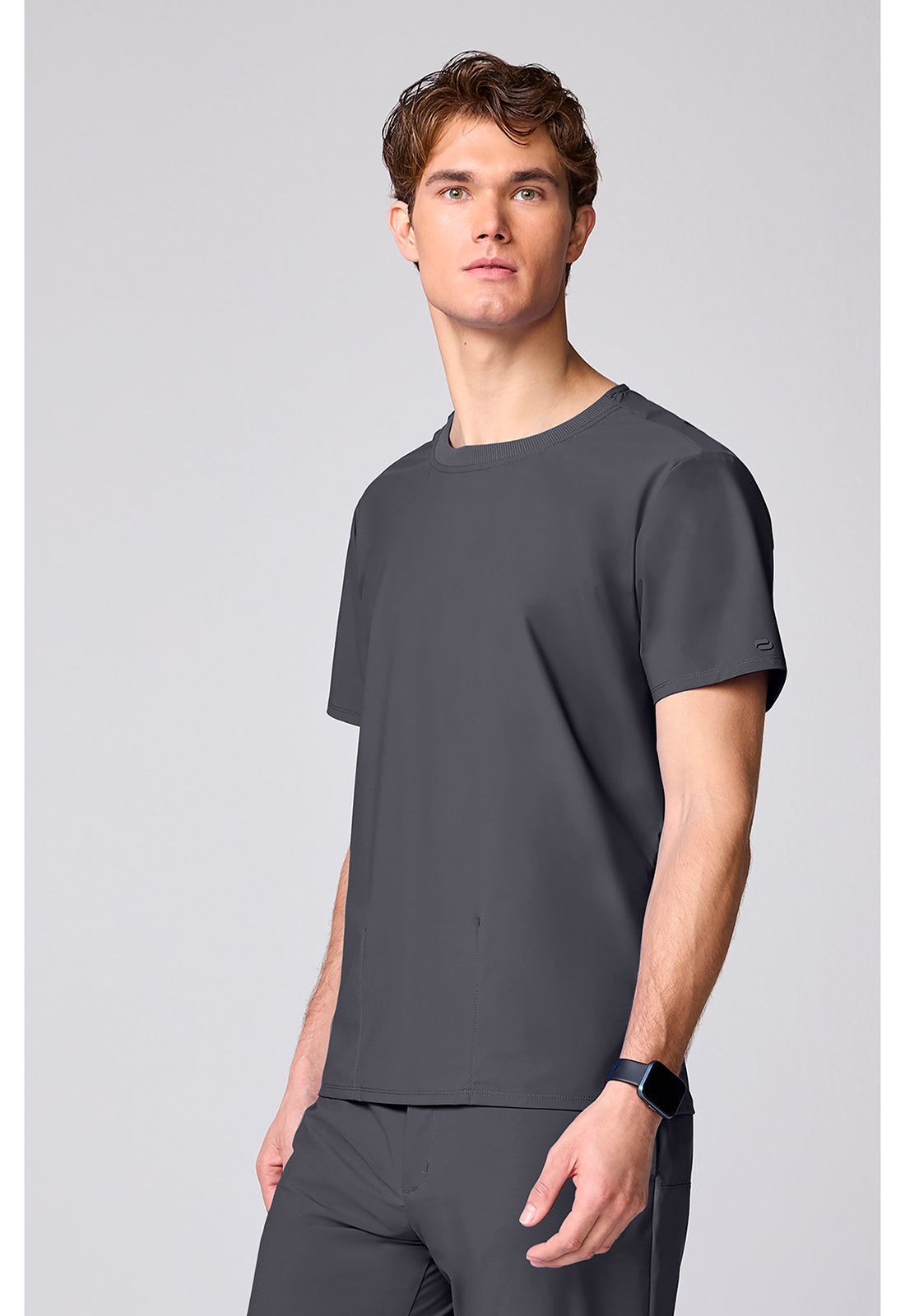 Pursuit IN00020 Men's Crew Neck Scrub Top Pewter