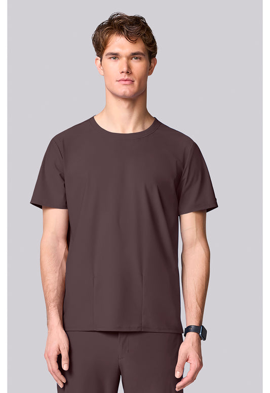 Pursuit IN00020 Men's Crew Neck Scrub Top Walnut Roast