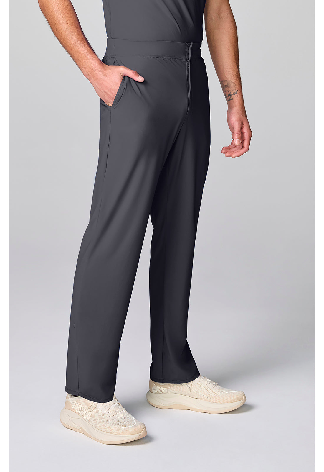 Pursuit IN00021 Men's Straight Leg Scrub Pants Pewter
