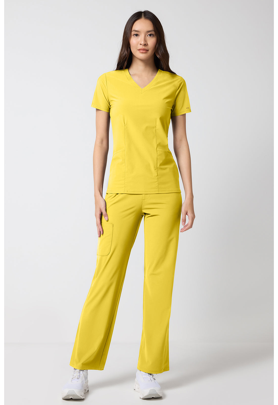 Pursuit IN00033 Women's V-Neck Top Butterscotch