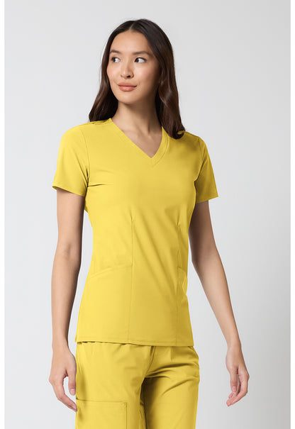 Pursuit IN00033 Women's V-Neck Top Butterscotch