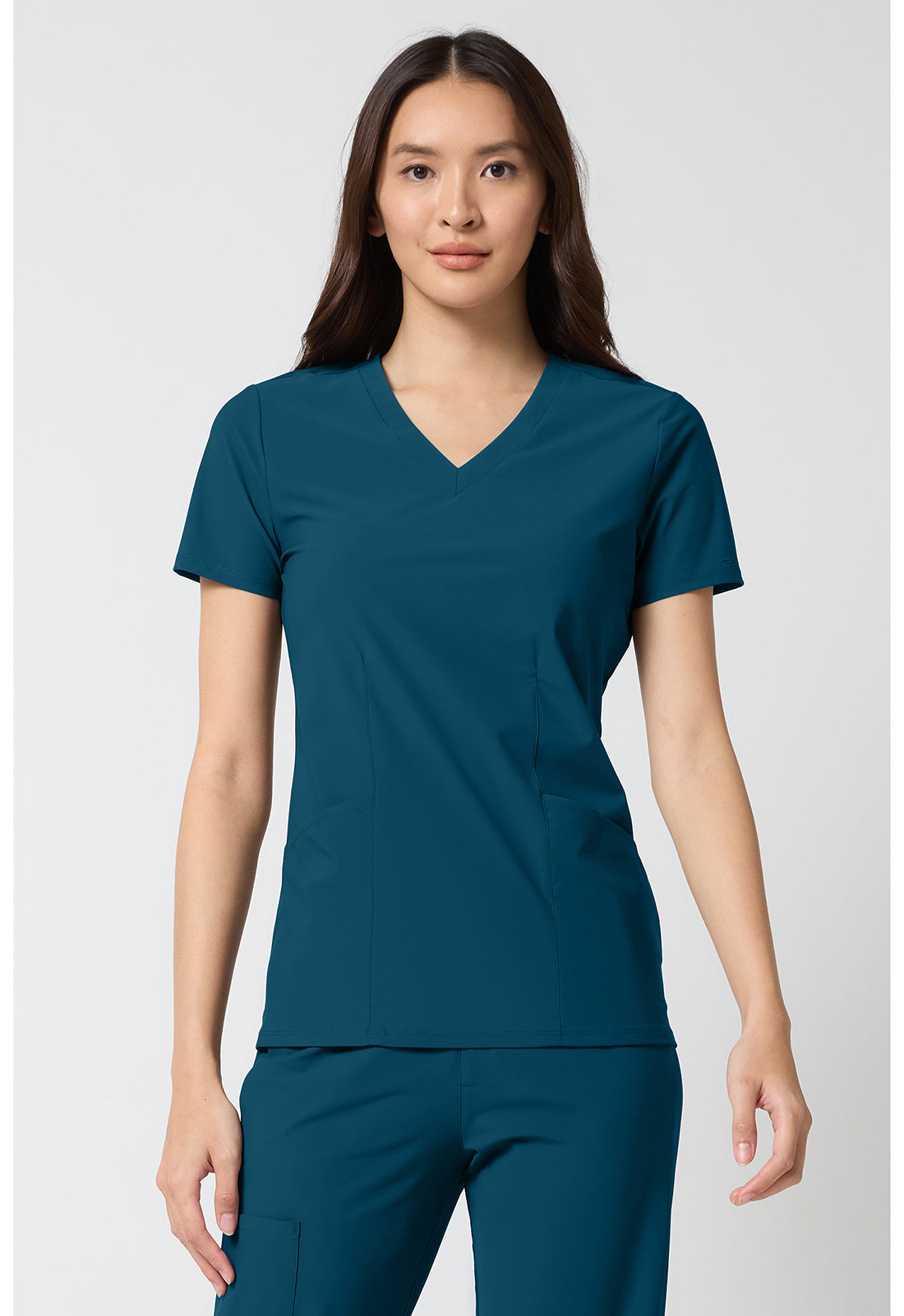 Pursuit IN00033 Women's V-Neck Top Caribbean Blue