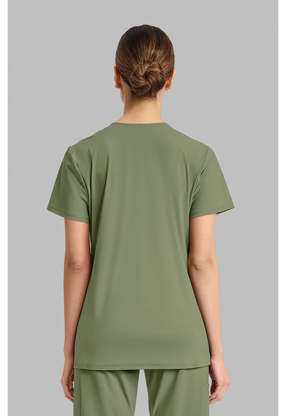 Pursuit IN00033 Women's V-Neck Scrub Top Olive