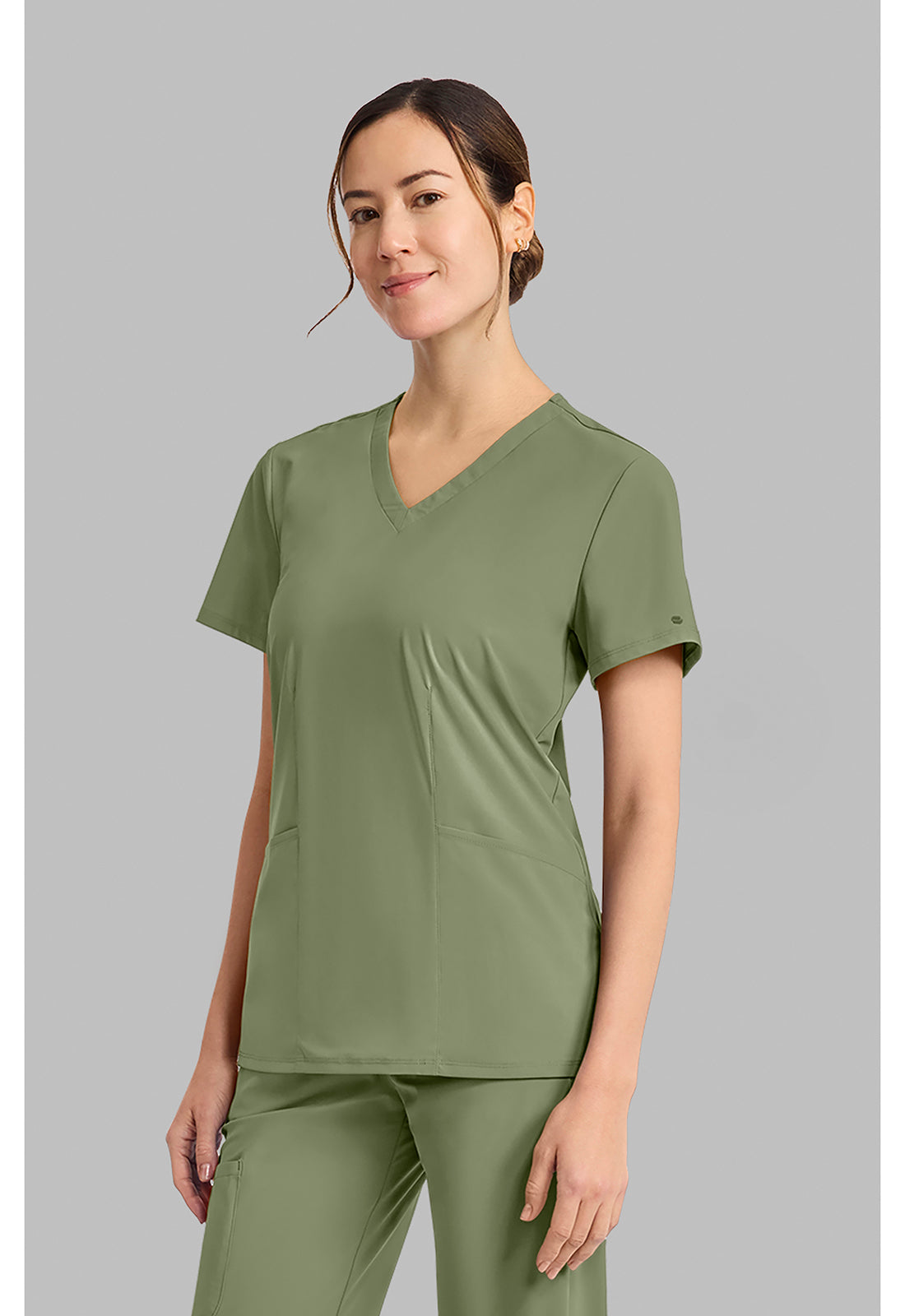 Pursuit IN00033 Women's V-Neck Scrub Top Olive