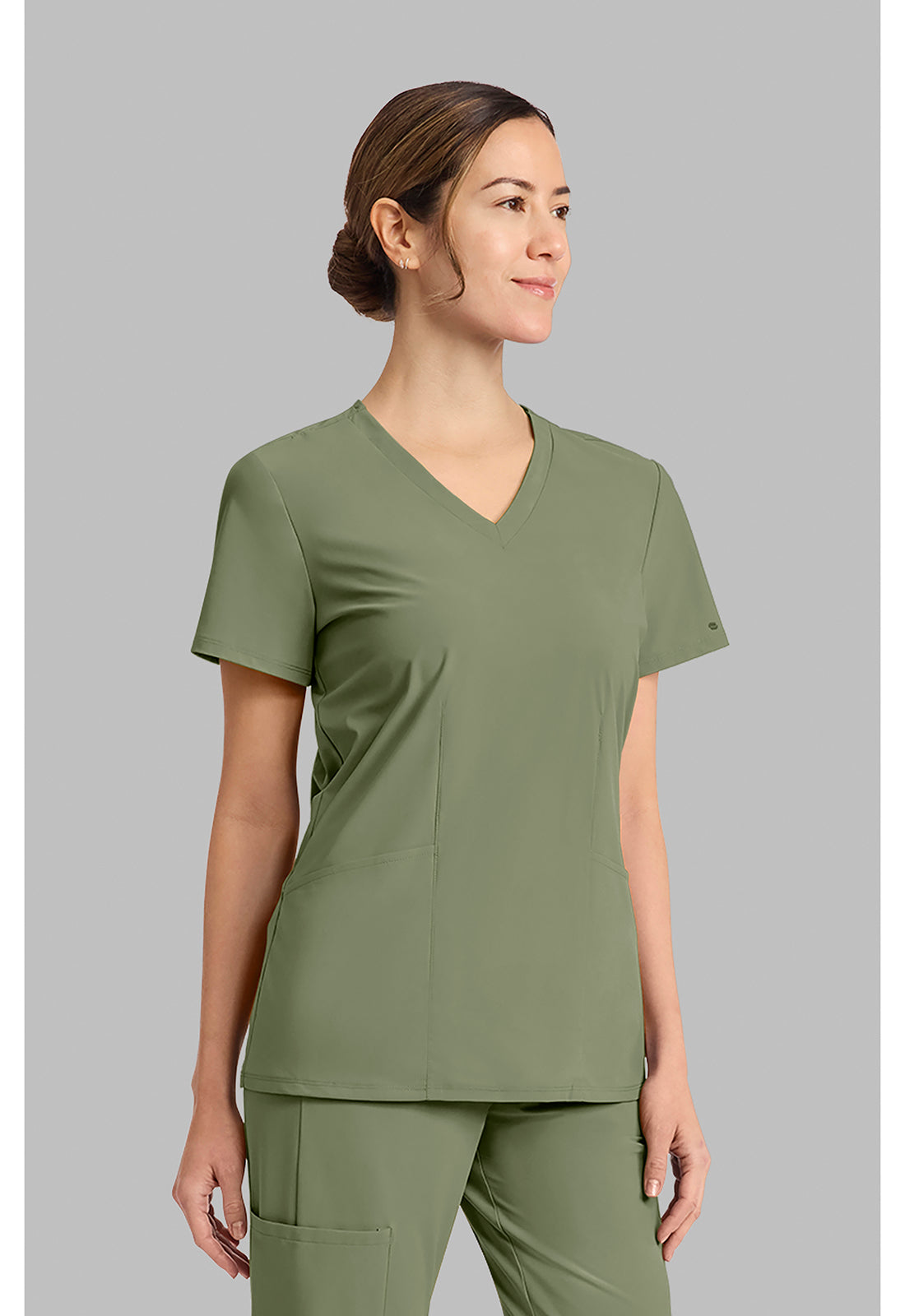 Pursuit IN00033 Women's V-Neck Scrub Top Olive