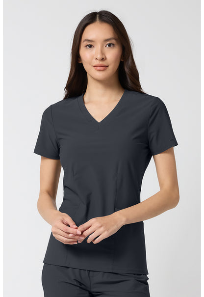 Pursuit IN00033 Women's V-Neck Top Pewter