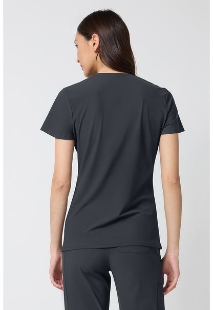 Pursuit IN00033 Women's V-Neck Top Pewter
