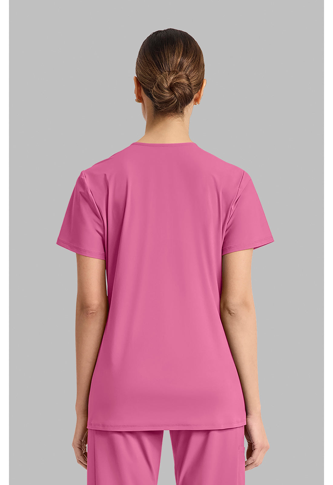 Pursuit IN00033 Women's V-Neck Scrub Top Tropical Pink
