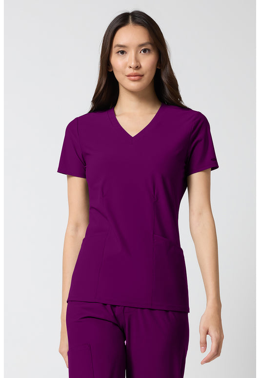 Pursuit IN00033 Women's V-Neck Top Wine