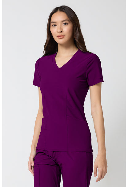 Pursuit IN00033 Women's V-Neck Top Wine