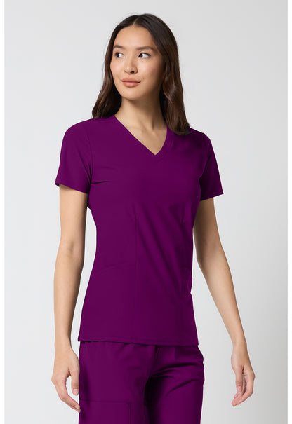 Pursuit IN00033 Women's V-Neck Top Wine