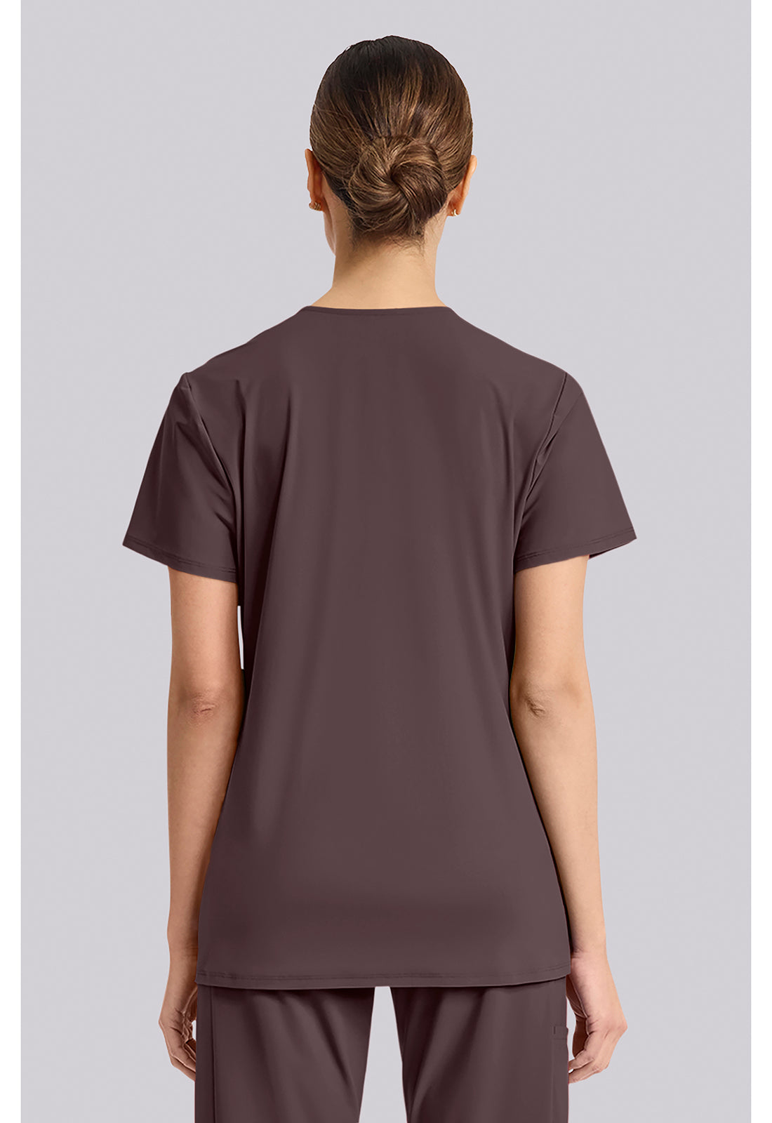 Pursuit IN00033 Women's V-Neck Scrub Top Walnut Roast
