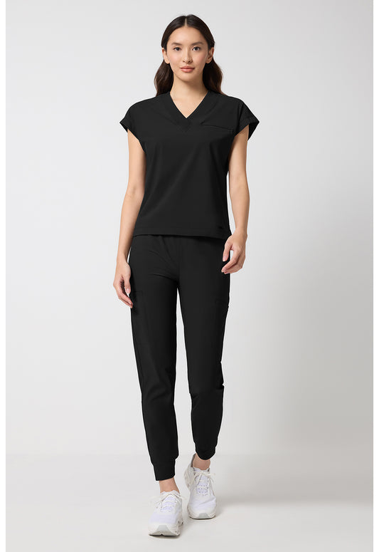 Pursuit IN00034 Women's Dolman V-Neck Top Black