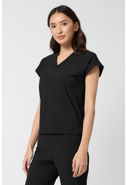 Pursuit IN00034 Women's Dolman V-Neck Top Black
