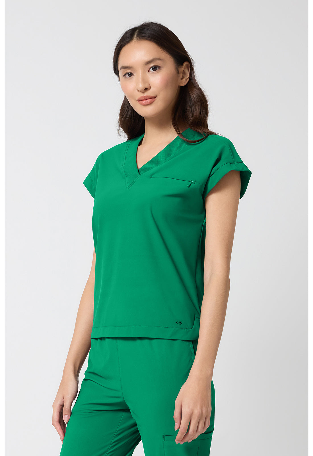 Pursuit IN00034 Women's Dolman V-Neck Top Retro Green