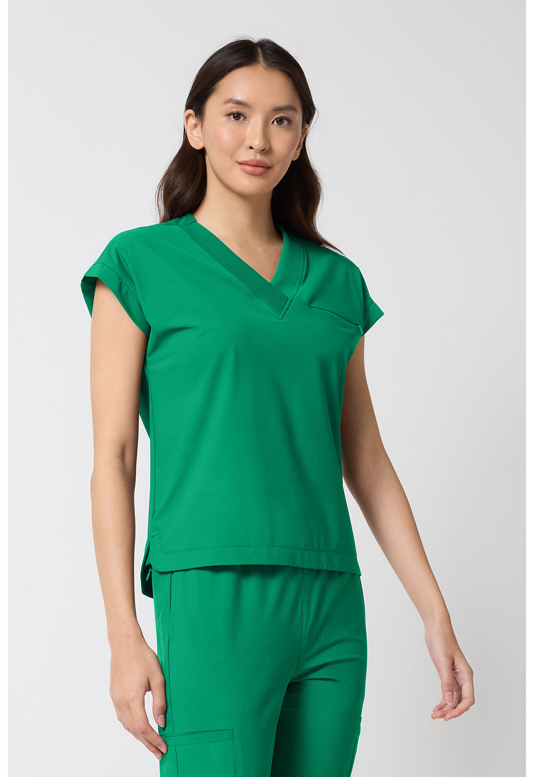 Pursuit IN00034 Women's Dolman V-Neck Top Retro Green