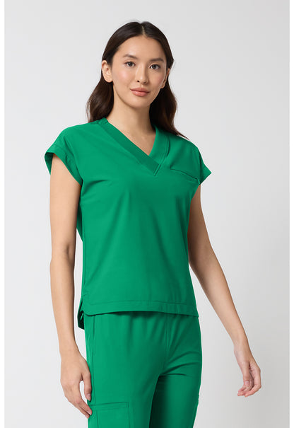 Pursuit IN00034 Women's Dolman V-Neck Top Retro Green