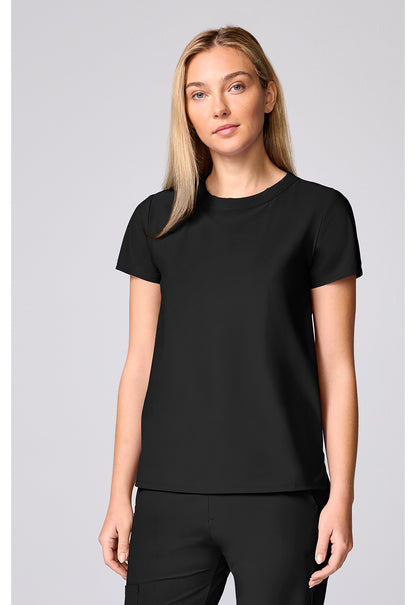 Pursuit IN00037 Women's Crew Neck Scrub Top Black