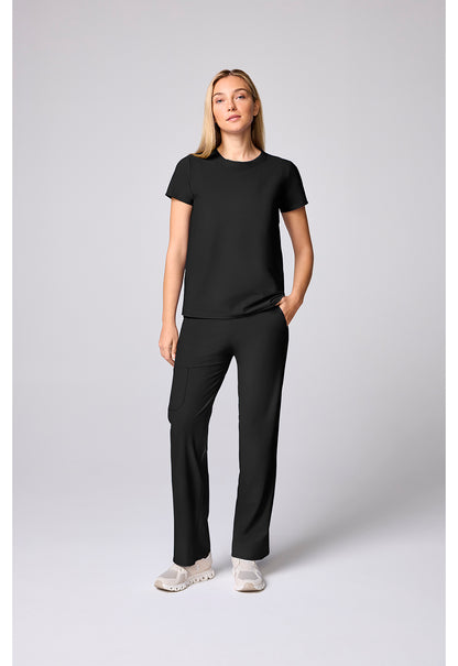 Pursuit IN00037 Women's Crew Neck Scrub Top Black