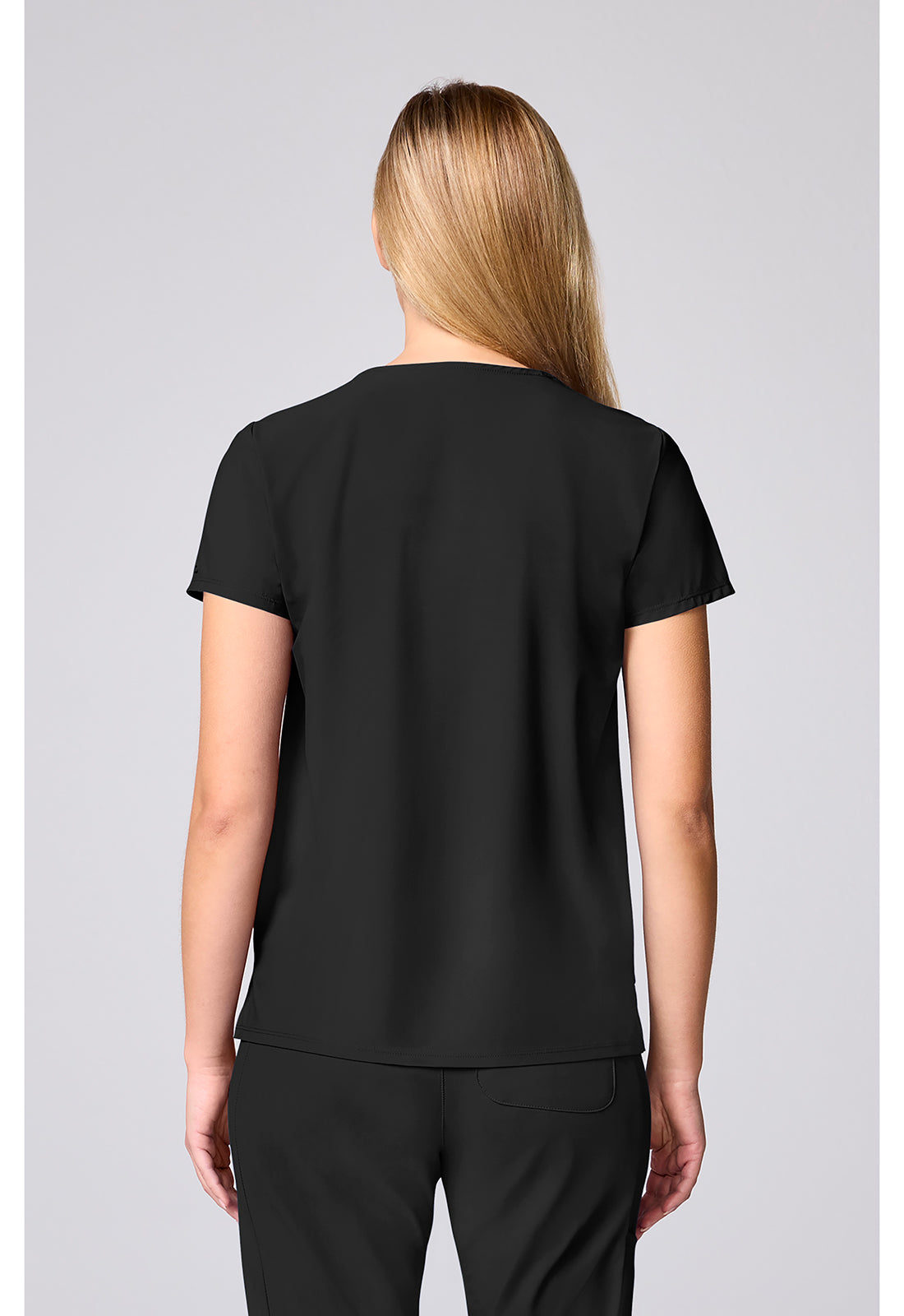 Pursuit IN00037 Women's Crew Neck Scrub Top Black