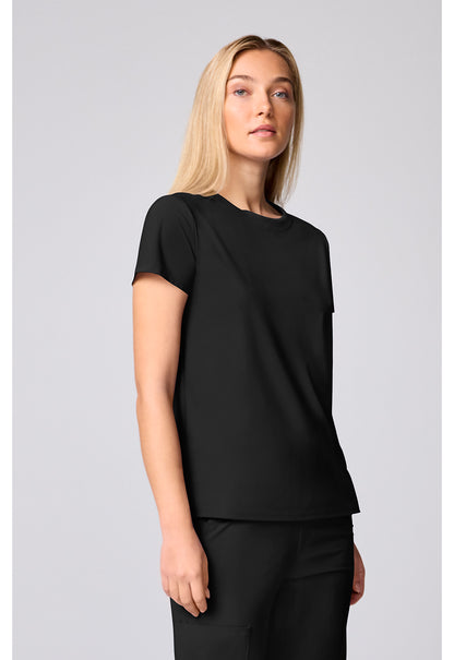Pursuit IN00037 Women's Crew Neck Scrub Top Black